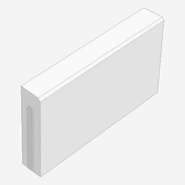 Obrubník chodníkový Presbeton ABO 8-10 hladký přírodní 80×500×250 mm