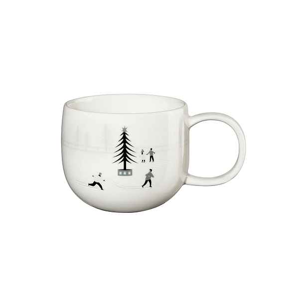 Porcelánový hrnek s uchem 400 ml JOY ICE SKATING ASA Selection - bílý