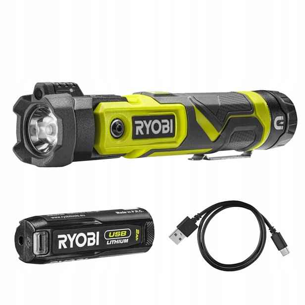 Ryobi Svítilna s otočnou hlavicí 4V Usb Lithium Akumulátor 2.0 Ah a kabel