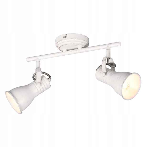Trio Steam spotový nástěnný reflektor 2xE14, bílý, přetíratelný