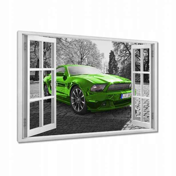 Obrazy 90x60 Zelený Ford Mustang Usa