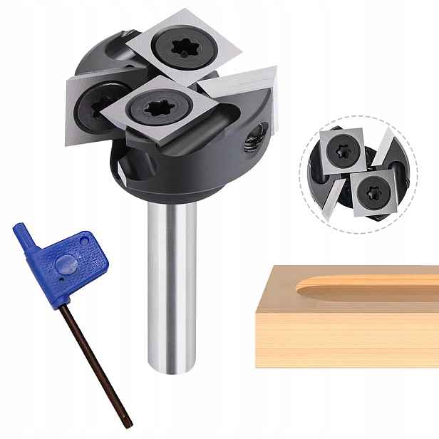 Fréza Na Plánování Ploch 25,4MM Stopka 6MM na destičky 4-čepele Nová