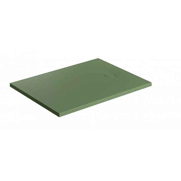 OMNIRES Aquarock M+ - Sprchová vanička 80x100 cm, matná olivová AQUAROCK80-100OL