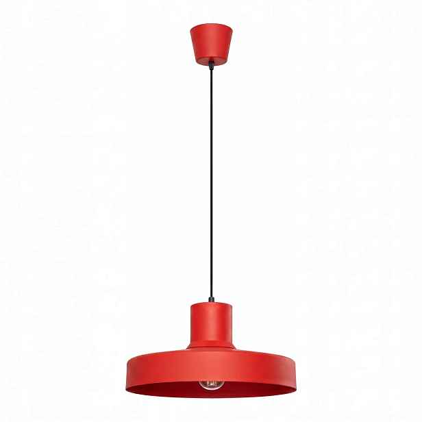 Závěsná stropní lampa do obývacího pokoje Bilo červená E27 SL.2057 Sollux