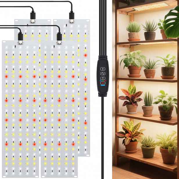 Full Spectrum Sluneční Světlo Lampa Pro Růst Pěstování Rostlin 30CM 4KS