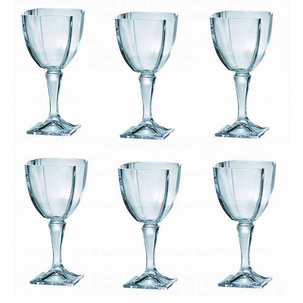 Bohemia Arezzo Skleničky sada 6 ks Sada sklenic na víno 6 x 270 ml