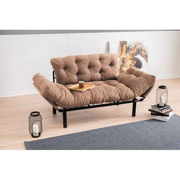Dvoumístná rozkládací pohovka Nitta - Light Brown