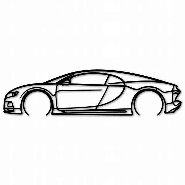 Obraz Auto Bugatti Chiron Prolamovaný Superautomobil Závodní 80 cm