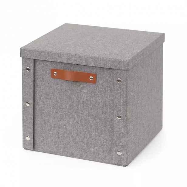 Skládací box šedý 30x28x30 cm