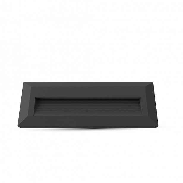 V-tac Schodišťové svítidlo 3W Led černé obdélníkové 230V IP65 VT-1162 3000K