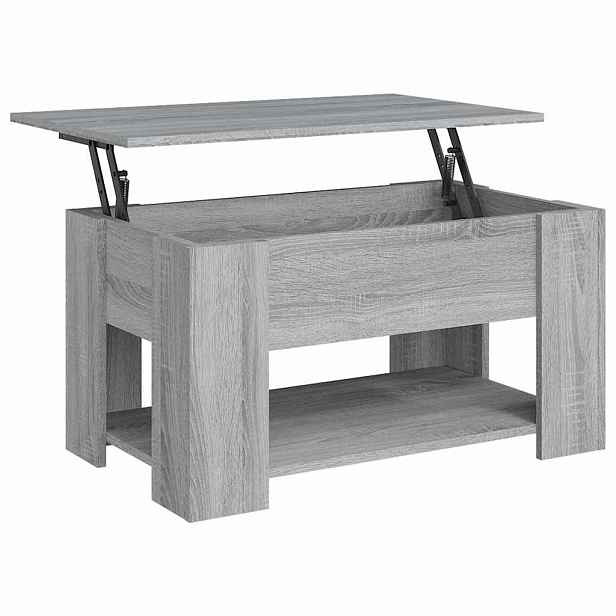 vidaXL Konferenční stolek šedý sonoma 79 x 49 x 41 cm kompozitní dřevo