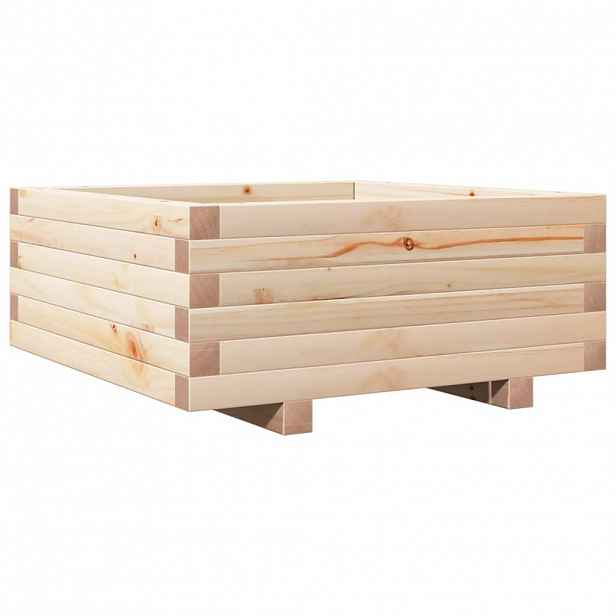 vidaXL Zahradní truhlík 60 x 60 x 26,5 cm masivní borové dřevo