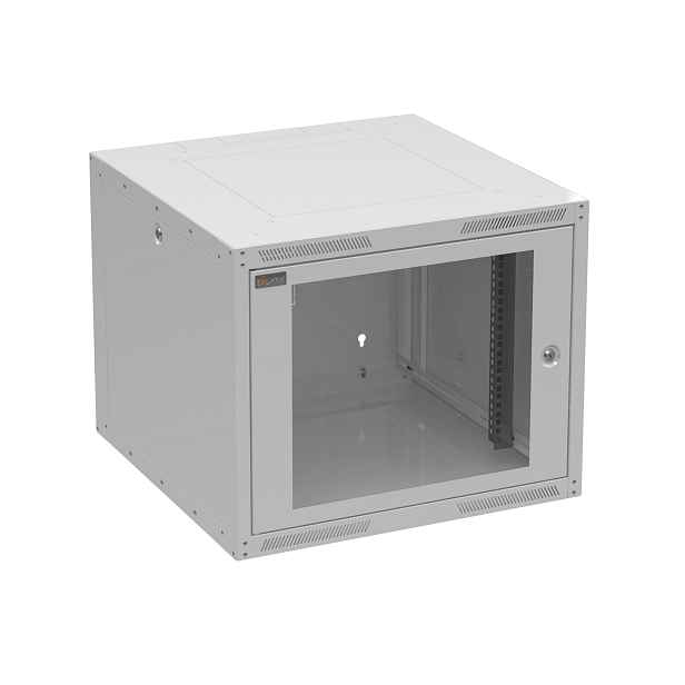 Rozvaděč datový nástěnný 19" Solarix GrandN DUO 9U skleněné dveře