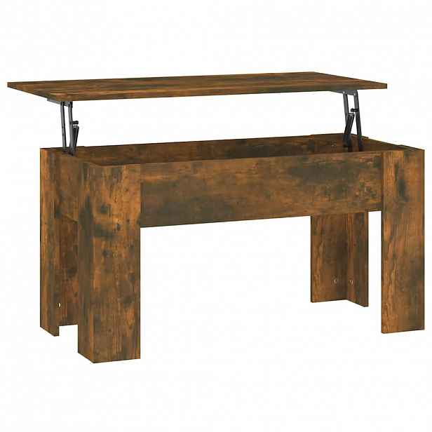 vidaXL Konferenční stolek kouřový dub 101x49x52 cm kompozitní dřevo