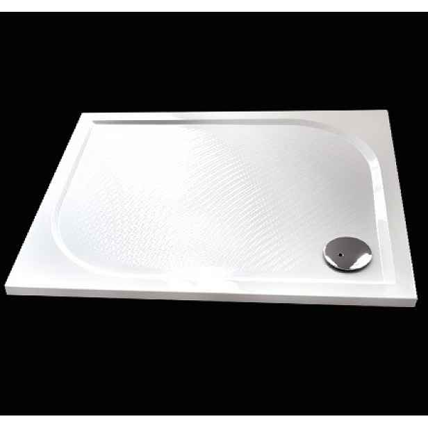 Bent 100x80cm sprchová vanička z litého mramoru obdélníková s protiskluzovou úpravou