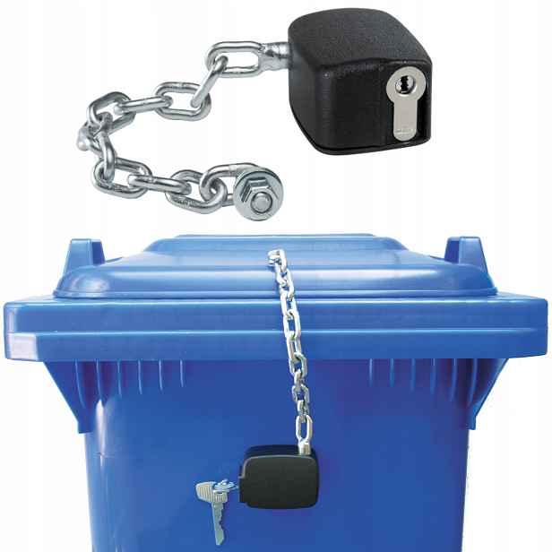 Řetězový zámek pro kontejner na odpadky 80L 1100L