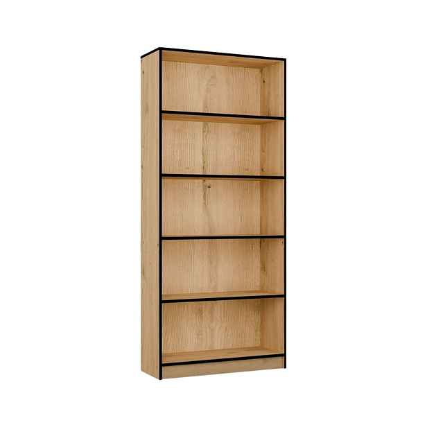 TP Living Knihovna R80 80 cm dub Artisan/černá