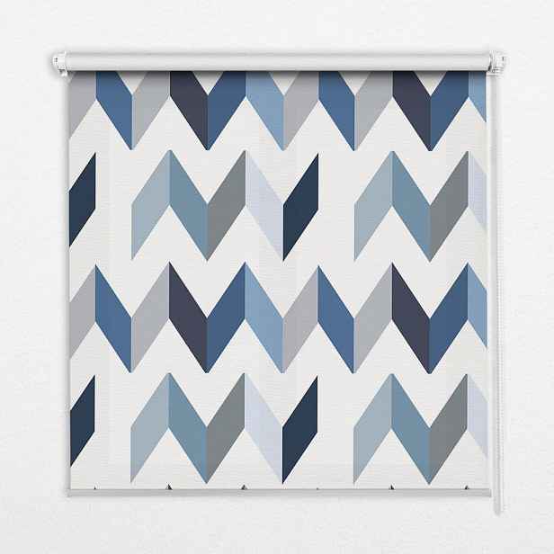 TULUP VNITŘNÍ roleta - okenní roleta - roleta - 60x140 cm - Modrá rybí kost