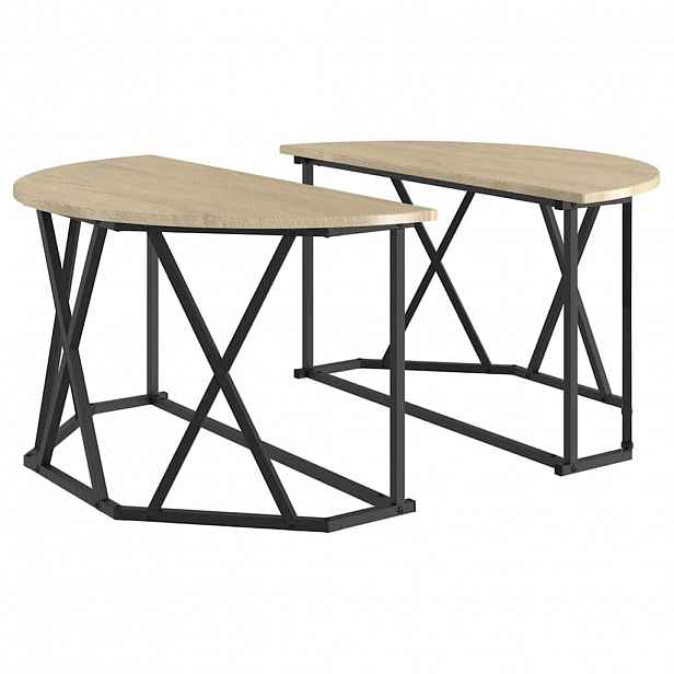vidaXL Konferenční stolek Sonoma dub 80 x 80 x 42 cm