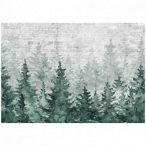 Wallarena FOTOTAPETA les stromy zelená 368x254 cm