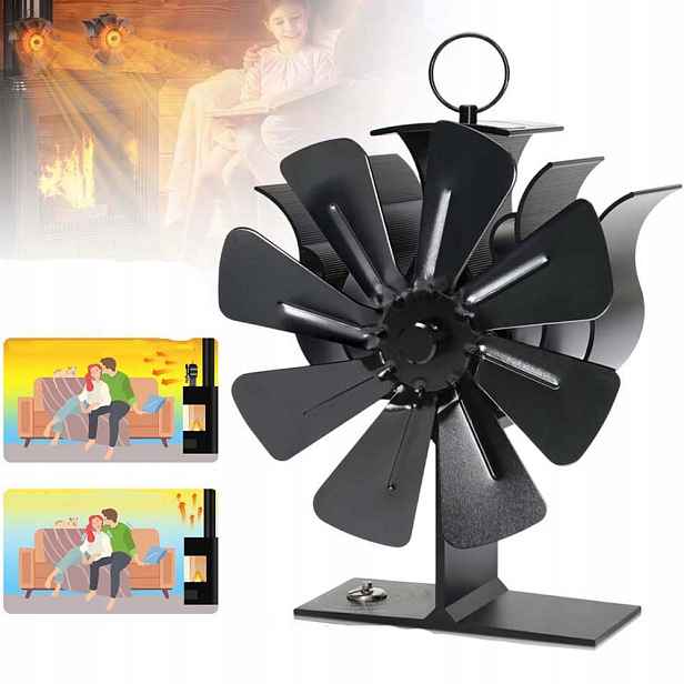 Termoelektrický Krbový Ventilátor Napájený Teplem, Krbový Ventilátor