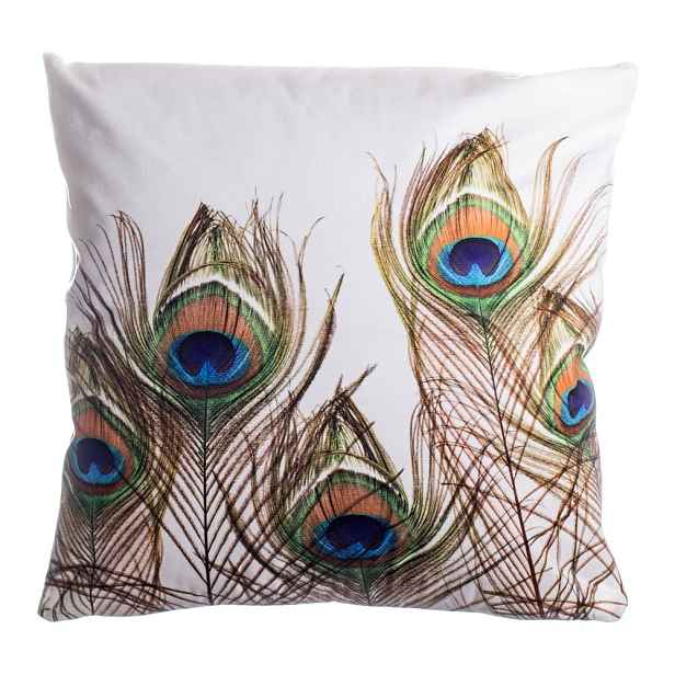 Dekorační polštář 45x45 cm Peacock Feathers – JAHU collections
