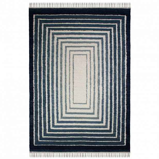 Flair Rugs RUČNĚ TKANÝ KOBEREC, 200/300 cm modrá