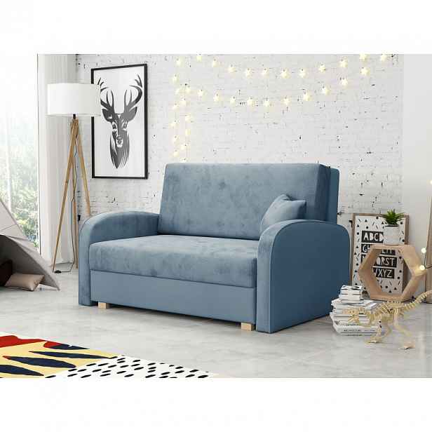 Rozkládací pohovka s úložným prostorem BELA SOFT 2 - modrá