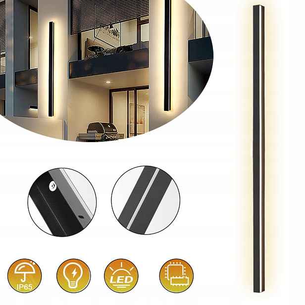 Venkovní Nástěnná Lampa 25W, Voděodolná, Venkovní Nástěnná Lampa Pro Zahradu