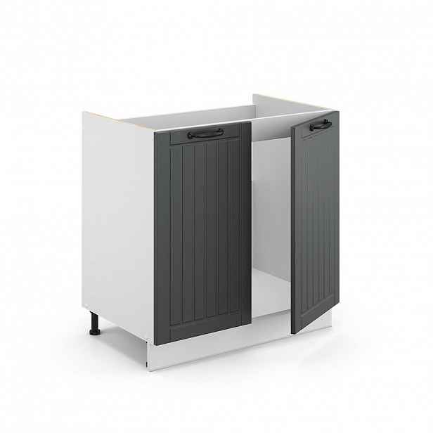 Vicco SKŘÍŇKA POD DŘEZ Fame-Line Antracitový venkovský dům 80 cm , PD Dub