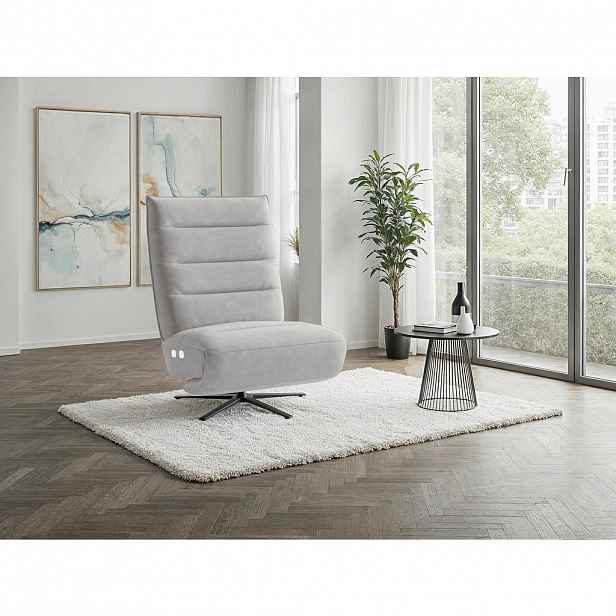 Sit & More RELAXAČNÍ KŘESLO, textil, barvy stříbra