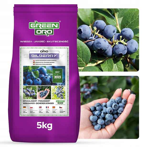 Hnojivo pro americkou borůvku 5 kg dlouhodobě působící až 100 dní Oro Bilberry