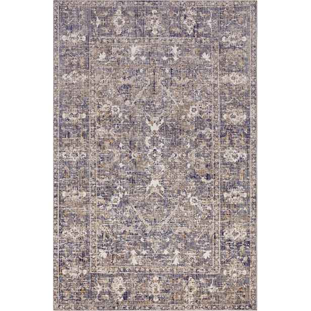 Koberec do obývacího pokoje 160 x 235 cm, klasický krémově modrý