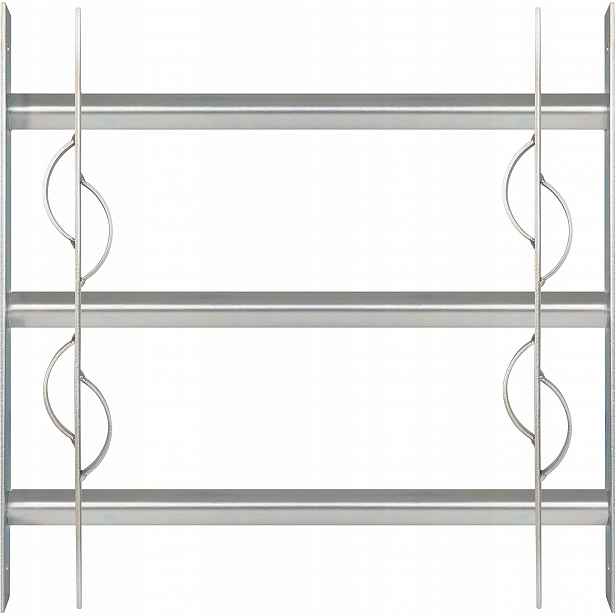 Okenní mřížka Alberts 563615 modrá galvanizovaná 450 x 500-650 mm