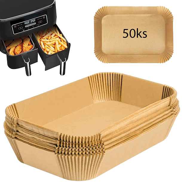 Papír na pečení do horkovzdušné fritézy 22×13 cm, 230 °C – Perfect Home 62998 (50 ks)