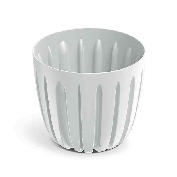 Prosperplast Plastový květináč WARIOS bílý, varianta 13,8 cm