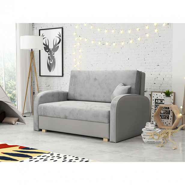 Rozkládací pohovka s úložným prostorem BELA SOFT 2 - šedá