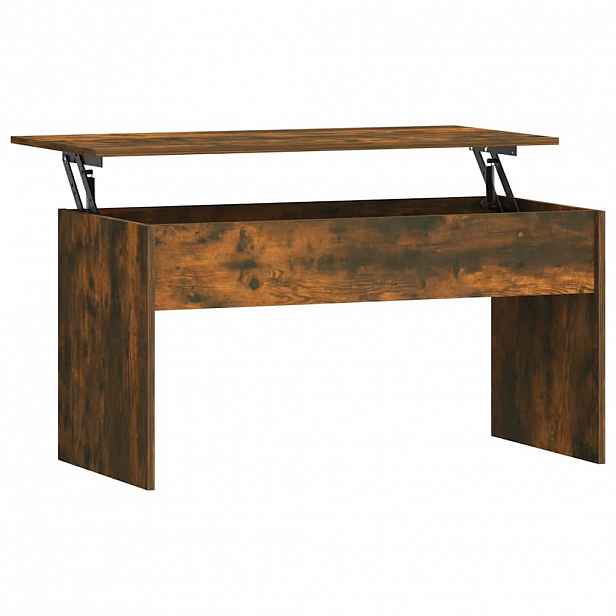vidaXL Konferenční stolek kouřový dub 102x50,5x52,5cm kompozitní dřevo