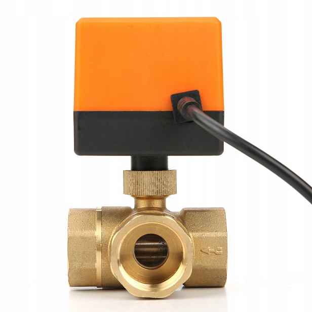 3-CESTNÝ Přepínací Zónový Ventil 1" S Pohonem DN25 220V