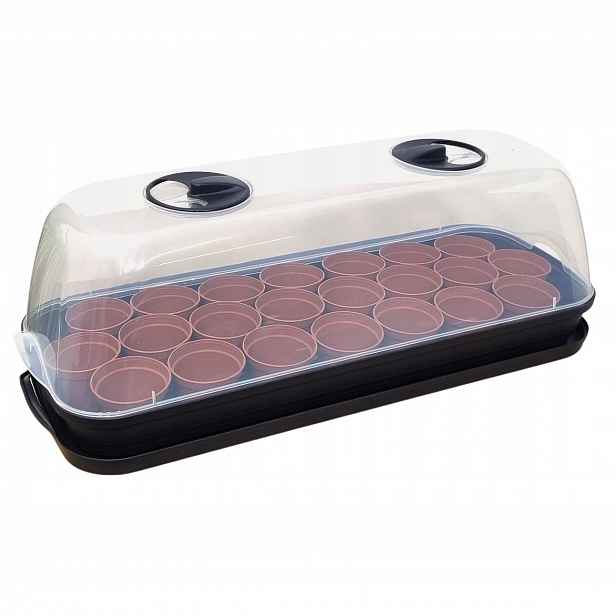 Miniskleník Horti-22 – sadbovač na parapet, mini skleník květináče