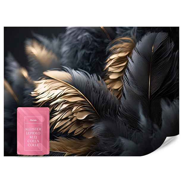 Muralo FOTOTAPETA Peří Abstrakce Glamour Styl 500x350
