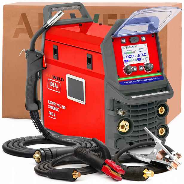 Svařovací Stroj Ideal Expert Mig 210 Synergic Pro 4 LCD 230V 200A Tig Mma Spot
