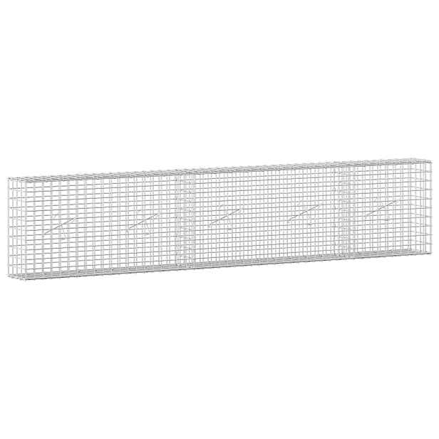 vidaXL Gabion s drátem 3,5 mm a síťkou 5x5 cm 250x20x50 cm