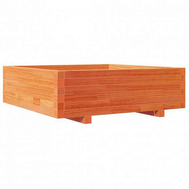 vidaXL Zahradní truhlík voskově hnědý 80x80x26,5 cm masivní borovice