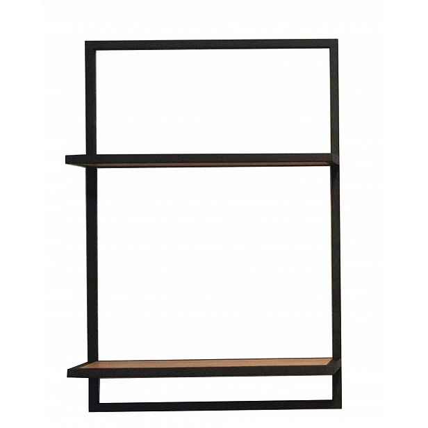 Loftová Nástěnná Police V Rámu Industriální Alu 60x90