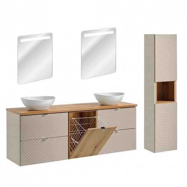 Petits-meubles KOUPELNOVÝ NÁBYTEK 160.4cm Manoa 2er-Set Kašmír