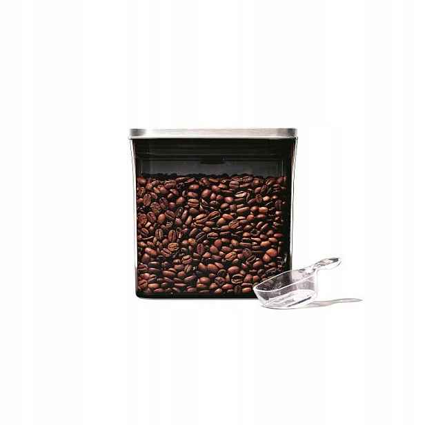 Kuchyňská nádoba Oxo Pop Steel na kávu 1600 ml s odměrkou 10,5 x 16 cm