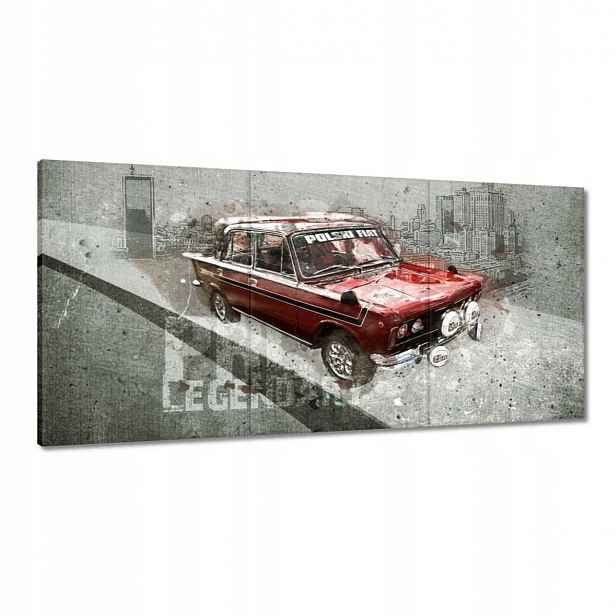 Obrazy 120x60 Červený Velký Fiat 125p