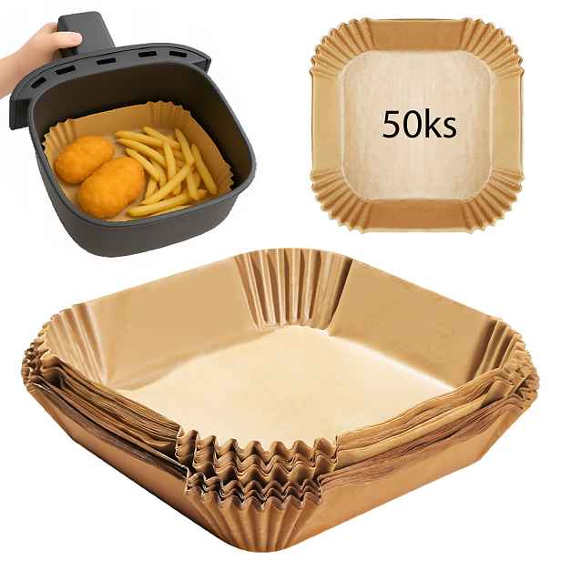Papír na pečení do horkovzdušné fritézy 16x4,5 cm, 220 °C – Perfect Home 21630 (50 ks)