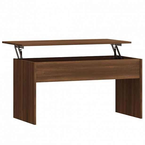 vidaXL Konferenční stolek hnědý dub 102x50,5x52,5 cm kompozitní dřevo